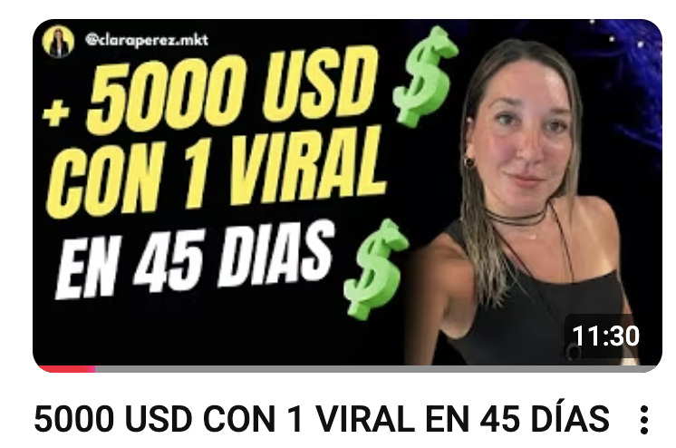 +5000 USD con 1 viral en 45 días
